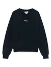 Apc Navy Asics Edition Stone Sweatshirt In Blue