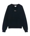 Apc X Asics Stone Sweatshirt In Navy Blue