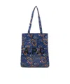 Apc Blue Brain Dead Edition Lou Reversible Tote In Blue