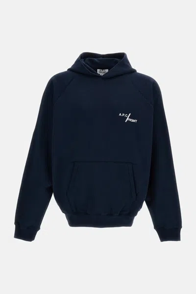 A.p.c. X Fragment Hoodie In Blue