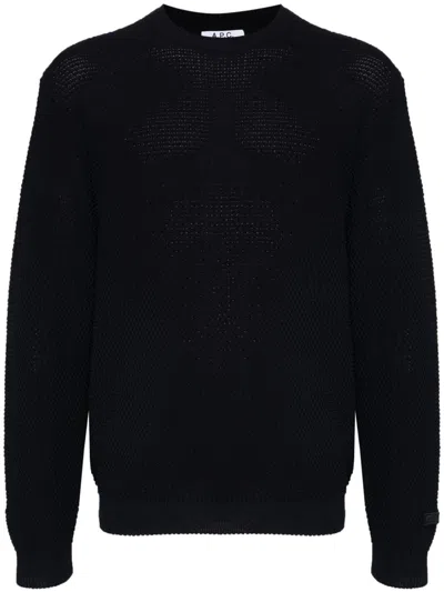 Apc X Jjjjound Cotton Knitted Jumper In Blau