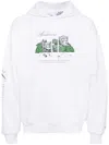Apc White Jjjjound Edition 'hôtel Souvenirs' Hoodie In White