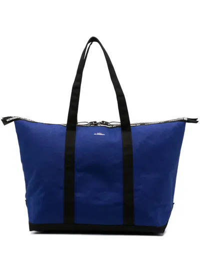 Apc X Jw Anderson Logo-print Tote Bag In Blue