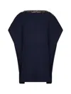 Apc X Jw Anderson Zip-detailed Ribbed Kaftan In Dark Navy