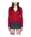 Apc Red Katie Holmes Edition Ambre Cardigan In Red