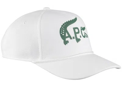 Pre-owned Apc X Lacoste Baseball Cap In White