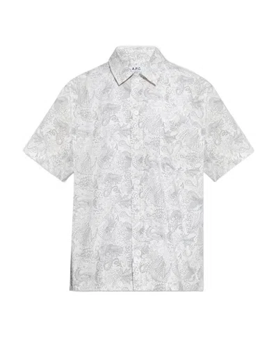 Apc X Liberty Dragon-print Shirt In White