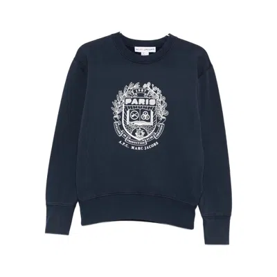 A.p.c. X Marc Jacobs Sweatshirts In Blue