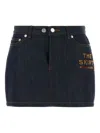 Apc A.p.c. Denim A.p.c. X Marc Jacobs Mini Skirt In Blue