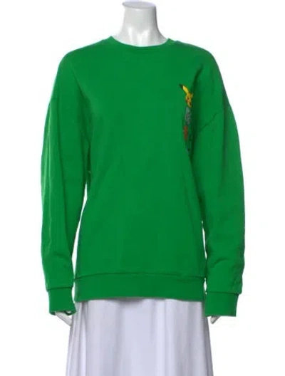 Pre-owned A.p.c. X Pokemon Graphic Print Sweater In Green