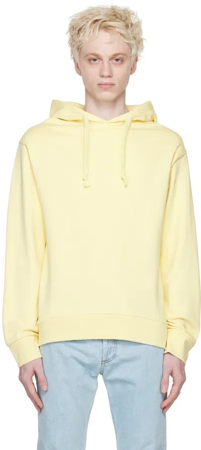 Apc Yellow Larry Hoodie In Jaune Chine