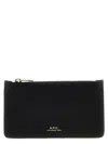 Apc A.p.c. Women Black Leather Willow Card Holder In Black