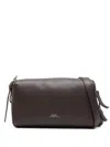 Apc Zip-fastening Shoulder Bag In Brown