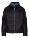 Apc Zip-front Hoodie In Blue