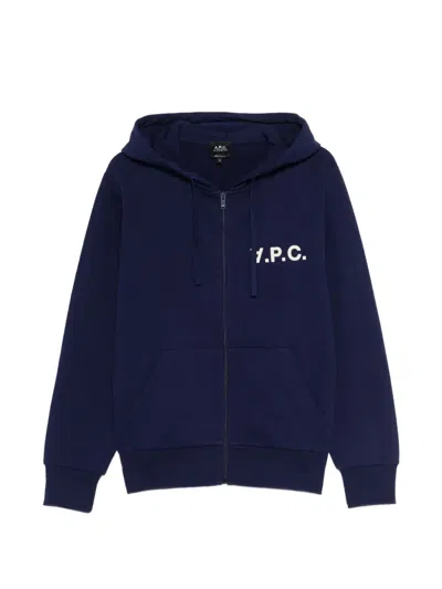 A.p.c. Zip Hoodie In Multi