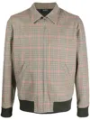 APC ZIP-UP CHECKED SHIRT JACKET