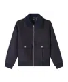 Apc Zippered Casual Jacket In Black