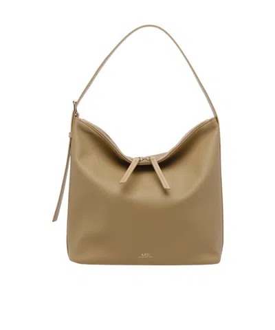 Apc Zippered Handbag In Neutral