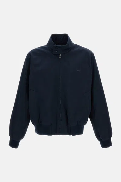 A.p.c. Zippered Jacket In Blue