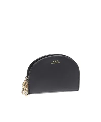 A.p.c. Zippered Key Pouch In Black
