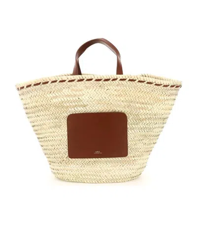 Apc Zoe Colour-block Tote Bag In Nude