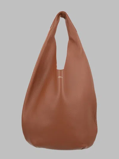 A.p.c. Borsa "le Neige" In Brown