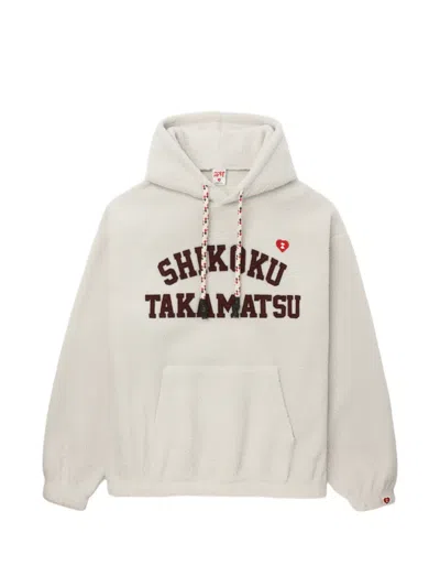 Apee By A Bathing Ape Appliqué Hooded Sweater In Brown
