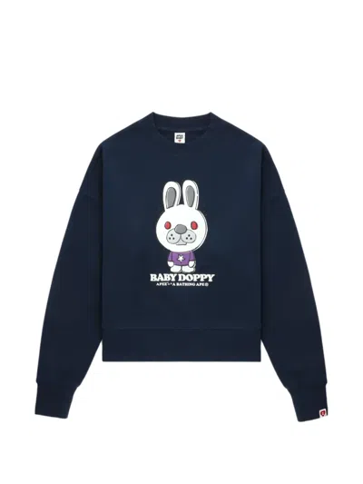 Apee By A Bathing Ape Baby Doppy Sweatshirt In Blue