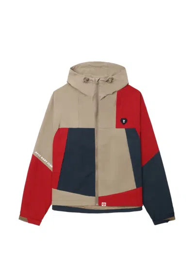 Apee By A Bathing Ape Colourblock Hooded Jacket In Multi