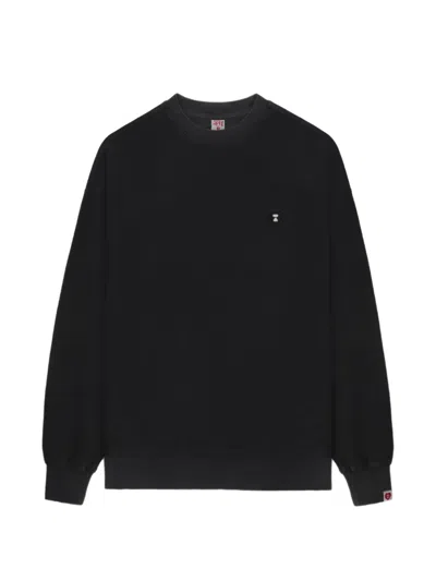 Apee By A Bathing Ape Crew-neck Appliqué Sweatshirt In Black