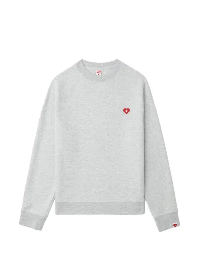 Apee By A Bathing Ape Heart Logo Sweater In Gray