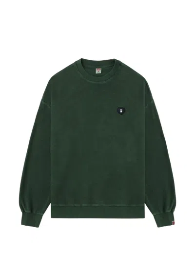 Apee By A Bathing Ape Heart-patch Sweatshirt In Green