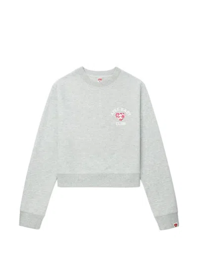 Apee By A Bathing Ape Logo Crew-neck Sweater In Gray