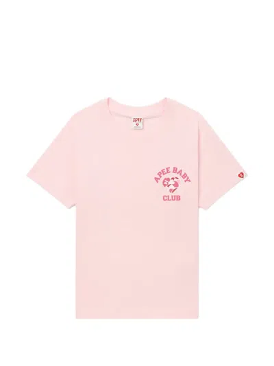 Apee By A Bathing Ape Logo Graphic T-shirt In Pink