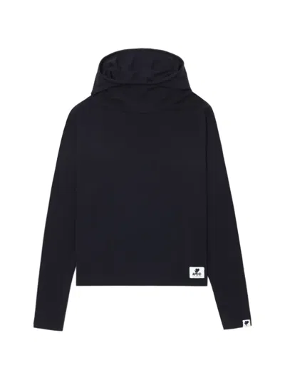 Apee By A Bathing Ape Long-sleeve Hooded Sweater In Black