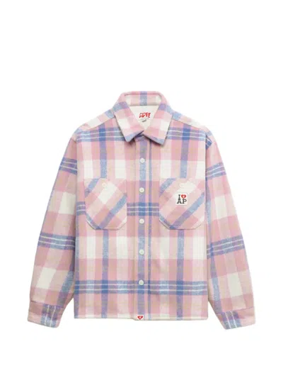 Apee By A Bathing Ape Pocket Plaid Shirt In Multi