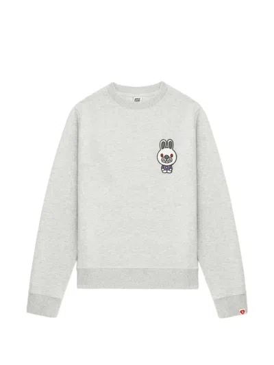 Apee By A Bathing Ape Rabbit Appliqué Sweater In Gray