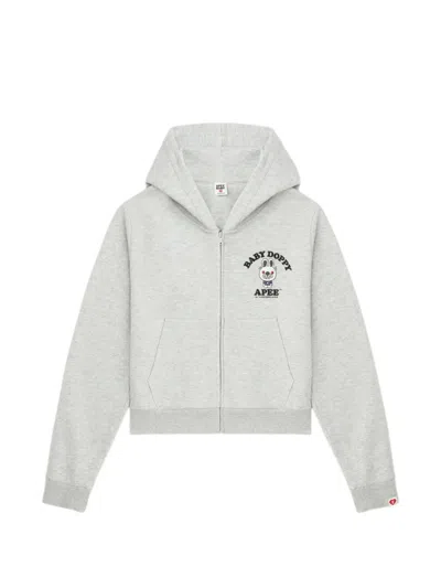 Apee By A Bathing Ape Rabbit Zip-up Hoodie In Gray | ModeSens