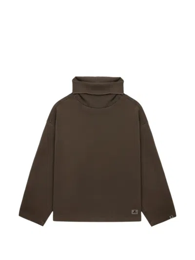Apee By A Bathing Ape Turtleneck Sweatshirt In Brown