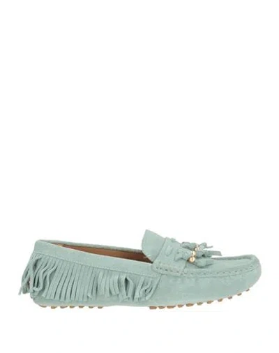Apepazza Hooney Woman Loafers Sage Green Size 8 Leather