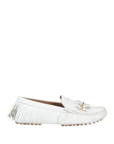 Apepazza Hooney Woman Loafers White Size 8 Leather