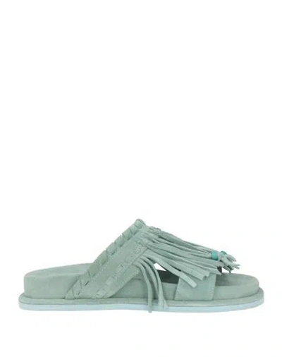 Apepazza Hooney Woman Sandals Sage Green Size 7 Leather
