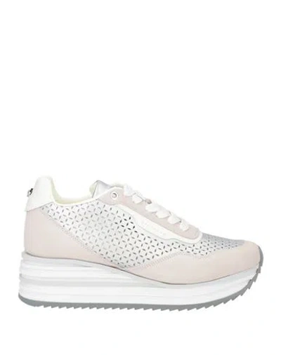 Apepazza Sport Woman Sneakers Beige Size 8 Leather In Multi