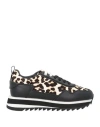 Apepazza Sport Woman Sneakers Black Size 8 Leather In Black