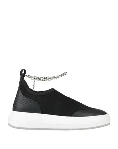 Apepazza Sport Woman Sneakers Black Size 8 Leather