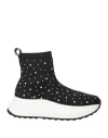 Apepazza Sport Woman Sneakers Black Size 8 Textile Fibers