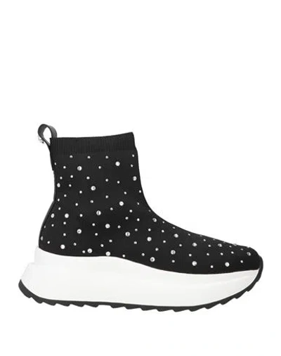 Apepazza Sport Woman Sneakers Black Size 8 Textile Fibers