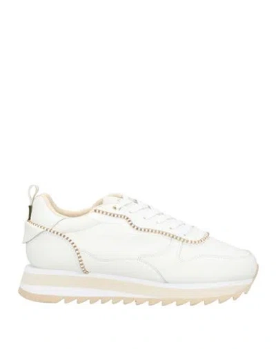 Apepazza Sport Woman Sneakers Ivory Size 7 Leather In Multi