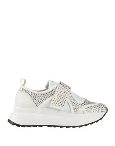 Apepazza Sport Woman Sneakers Off White Size 6 Textile Fibers