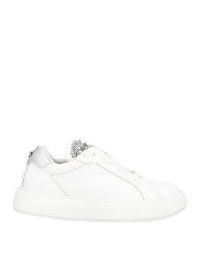 Apepazza Sport Woman Sneakers White Size 6 Leather